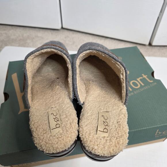 Born B.O.C. Mae Gray Wool Sherpa Lined Clogs Size 9 NWOT - Picture 5 of 12